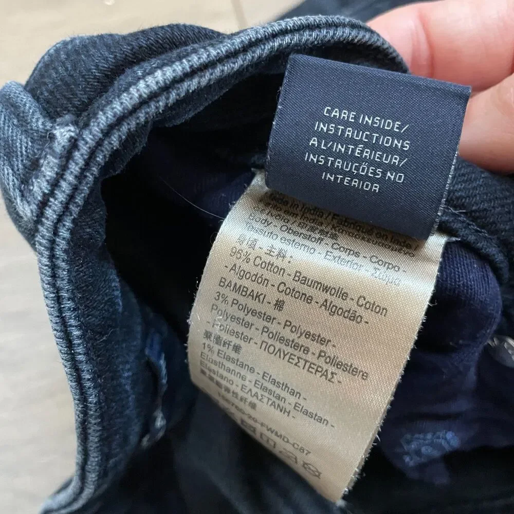 Scotch & Soda Ralston mens button fly black shorts size 28